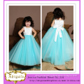 Custom Made Ball Gown Jewel Button Back Bow Kids Prom Dresses (SR51)